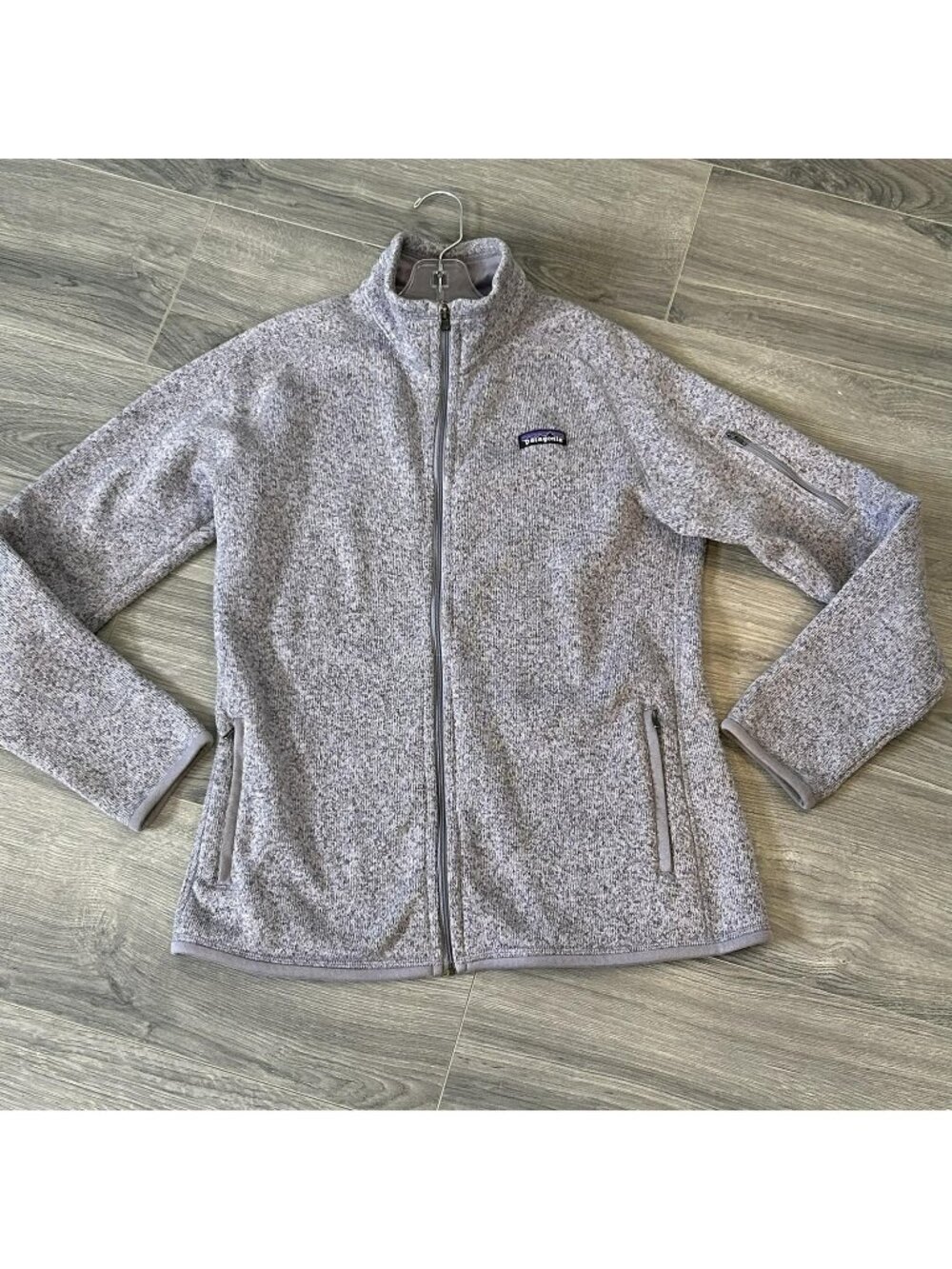 Patagonia Better Sweater Jacket Womens L Gray Heather Full Zip Fleece Pockets